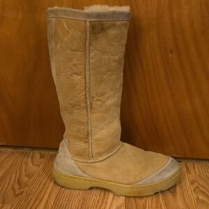 UGG Beige Shearling Boots